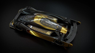 Black gold futuristic box object - futurism free wallpaper