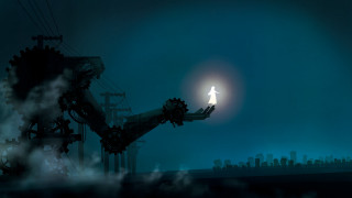 Sky moon ruins figure machinery - les automatiste free wallpaper