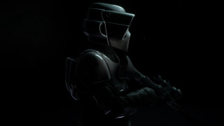 Futuristic man baseball bat space - a futuristic suit holding free wallpaper for desktop