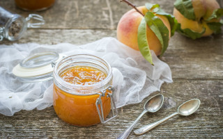 Orange jam spoon table apples - a jar free wallpaper