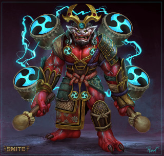 Warhammerer character image illustration fantasy - round free wallpaper for tablet