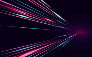 Purple lines hologram Évariste volumetric - line free wallpaper