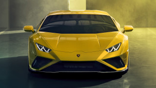 Yellow sports car foggy garage 2 - foggy free wallpaper