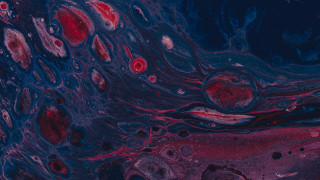 Liquid bubbles abstract red blue - anish kapoor free wallpaper