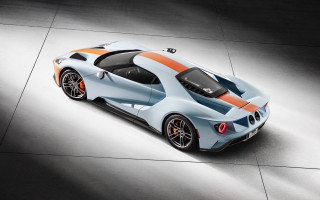 Blue orange sportscar grayfloor spotlight - a spotlight free wallpaper for desktop