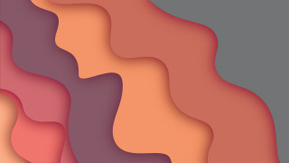 Abstract wavy gradient orange pink - a wavy pattern free wallpaper