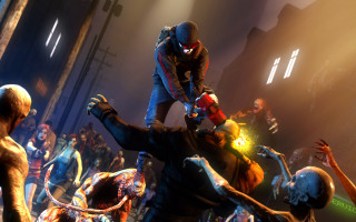 Zombie city battle fire explosion - a dark city free wallpaper