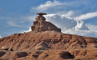 Desert rock formation sky clouds 3 - doug wildey free wallpaper for desktop