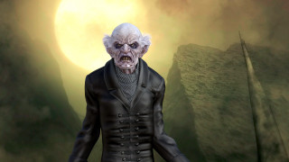 Creepy man fullmoon mountain gothic - a creepy looking man free wallpaper