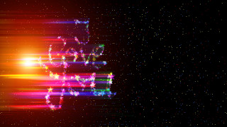 Colorful horse starburst bright light - a bright light in the middle free wallpaper