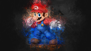Cartoon character red hat blue - blue pants free wallpaper