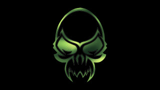 Green alien skull cobra glow - a green glow free wallpaper