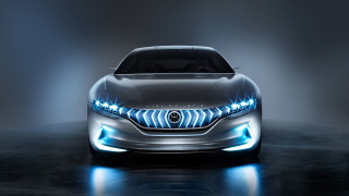 Car blue lights hood headlights - hood free wallpaper