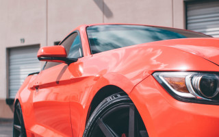 Car building garage door closeup - a garage door free wallpaper