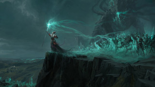 Mountain man sword monsters rocks - monster free wallpaper