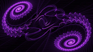 Purple spiral generative fractals magic - fractal free wallpaper