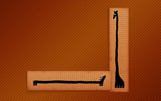 Giraffe box illusion cave painting - a giraffe free wallpaper