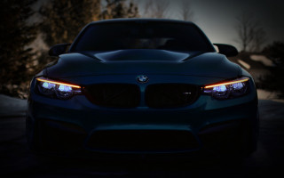 Car lights night fullmoon 3Drender - its light free wallpaper