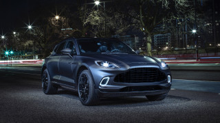 Silver car night street lights 2 - street free wallpaper