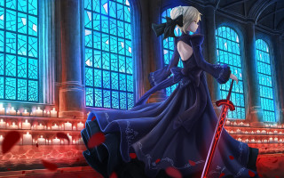 Alice prin gothic sword stained - candle free wallpaper for desktop