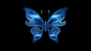 Blue butterfly black background anne - a blue butterfly free wallpaper