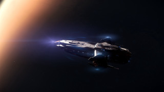 Space ship red planet star - space next free wallpaper