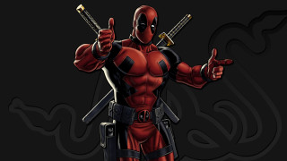 Deadpool swords black background comic - a deadpool character free wallpaper