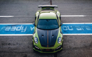 Green blue car street puzzle - a blue line free wallpaper