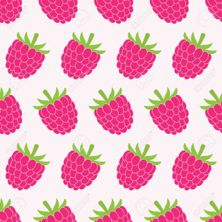 Raspberries pattern white background stock - berry free wallpaper for tablet