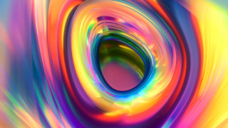 Colorful abstract circular blue center - a circular design in the center of the image free wallpaper