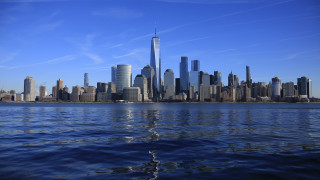 City skyline water blue sky 3 - fitz henry lane free wallpaper