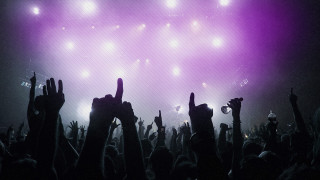 Concert crowd hands up bright - epsylon point free wallpaper