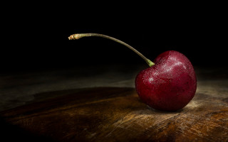Red apple knife wooden table - a wooden table next free wallpaper