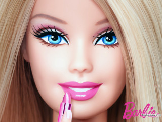 Barbie pink lip blonde hair - a pink lip free wallpaper