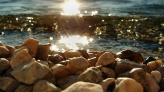 Beach rocks water sunshine nature - the rock free wallpaper