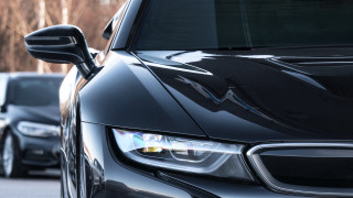 Car headlights street background photorealism - other car free wallpaper