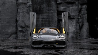 Black yellow sports car cave - sports car free wallpaper