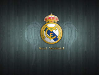 Real madrid logo green background 2 - a crown free wallpaper for desktop