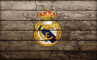 Wooden wall real madrid crest - real free wallpaper