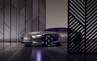 Futuristic car dimly lit room - room free wallpaper