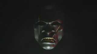 Creepy mask yellow light digital - a creepy mask free wallpaper