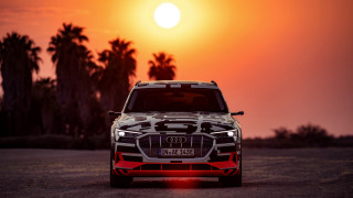 Car sunset palm trees autumn - the sun setting behind free wallpaper for desktop