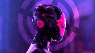 Helmet headphones purple background circular - their ear free wallpaper