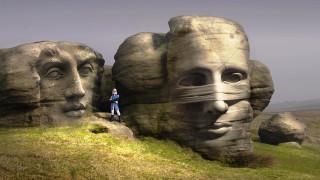 Rock face concrete matte ada - concrete art free wallpaper