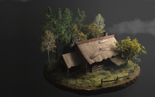 Small house island cedric seaut - a small house free wallpaper