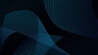 Blue grid cellphone generative raytraced - a grid pattern free wallpaper