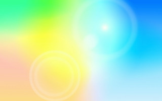 Blurry background rainbow circle blue - free neon wallpaper for desktop