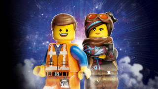 Lego man woman space stars - space art free wallpaper