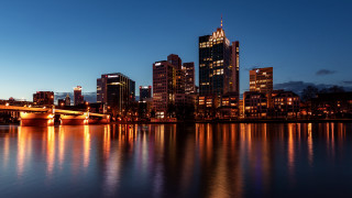 City skyline night bridge water 10 - adriaen isenbrant free wallpaper for desktop