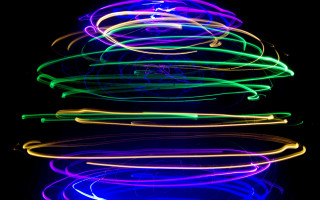 Neon glow dark blurry hologram - bruce munro free wallpaper